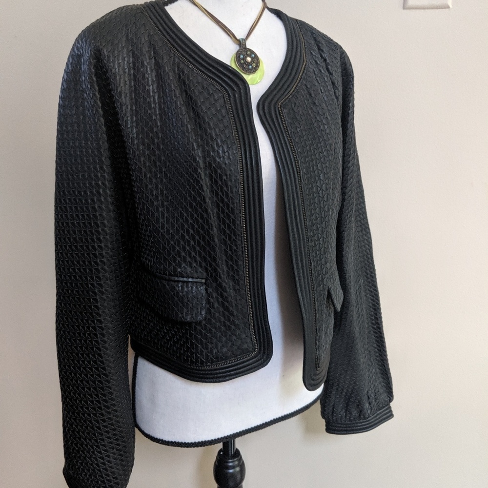 Anne Klein Leather Coat